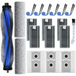 22 Piece Accessory Kit for Ecovacs Robot Ecovacs Deebot X9 Pro Omni/X9 Pro Vacuum Cleaner, 1 Main Brush, 2 Cleaning Rollers, 6 Dust Bags, 6 Filters and 6 Side Brushes