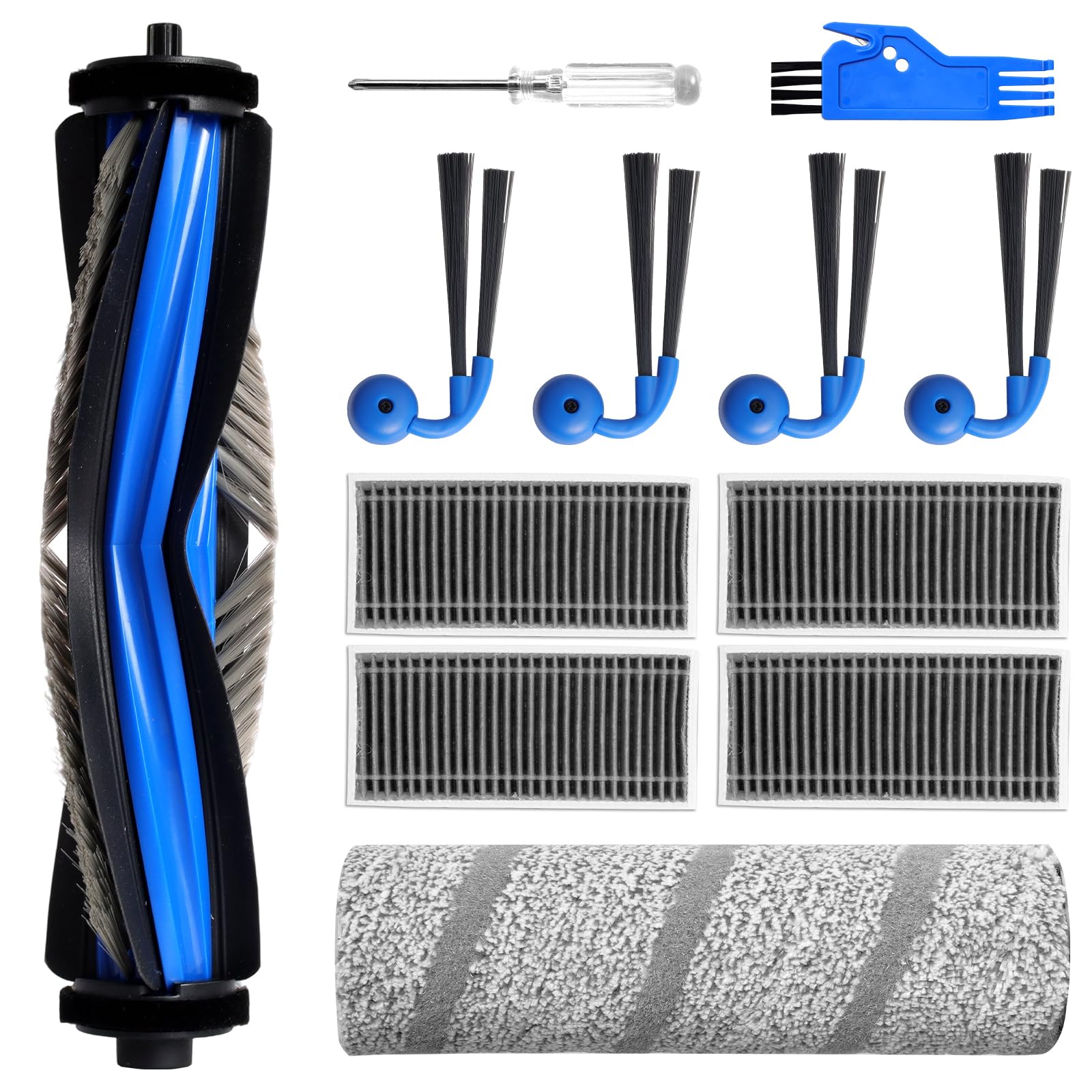 Accessory Set for Ecovacs Deebot X11 / X11 Pro Omni Vacuum Cleaner, Replacement Parts, 1 Main Brush, 1 Roll of Wipes, 4 Side Brushes, 4 HEPA Filters, 1 Cleaning Tool, 1 Screwdriver_699329026bf97.jpeg Accessory Set for Ecovacs Deebot X11 / X11 Pro Omni Vacuum Cleaner, Replacement Parts, 1 Main Brush, 1 Roll of Wipes, 4 Side Brushes, 4 HEPA Filters, 1 Cleaning Tool, 1 Screwdriver
