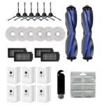 24 Piece Accessory Set Suitable for Ecovacs Deebot T50 Omni/T50 Pro Omni, 1 Main Brush, 4 Filters, 6 Side Brushes, 6 Dust Bags, 6 Wipes