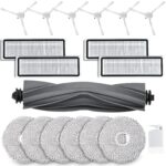 Pack Of 18 Accessories For Dreame L10S / L10 Ultra Prime Robot Vacuum Cleaner With 1 Main Brush 6 Wipes 4 Filters Side Brushes Cleaning