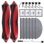 Accessory Replacement Compatible with Roborock Q10 S5/Q10 S5+ Plus Robot Vacuum Cleaner, 2 Main Brushes, 4 Filters, 4 Side Brushes, 6 Mop Wipes