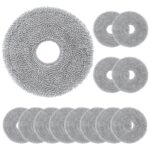 12 Washable Cloths for Dreame and Xiaomi Robot Vacuum Cleaners – Reusable Microfibre Cloths for X30, X40, X50, L20, L50 and More (12 Mops)