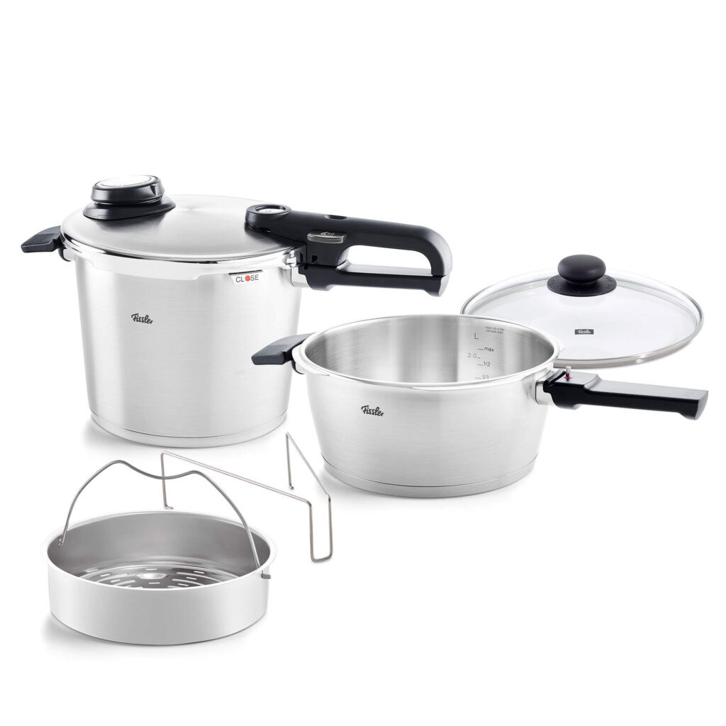 زودپز دوقلو فیسلر مدل FISSLER Vitavit Premium گنجایش 6 و 3.5 لیتر