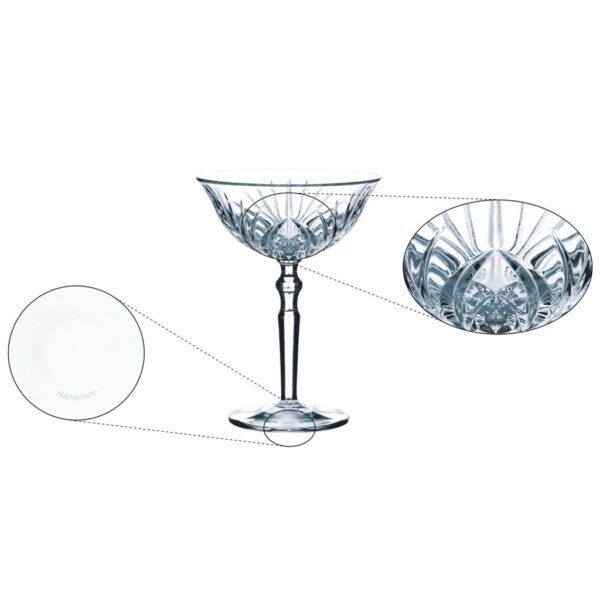 لیوان ناخمن مدل Nachtmann Palais Cocktail بسته 6 عددی - تصویر 3