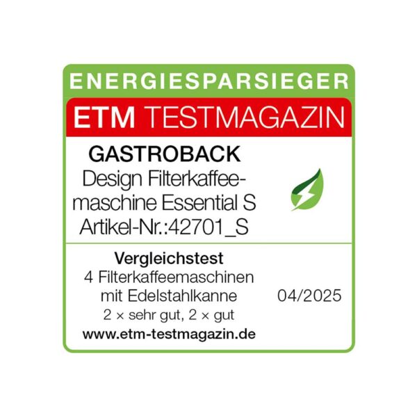 قهوه ساز فیلتردار با قوری پیرکس گاستروبک Gastroback 42701S – گارانتی شرکت دریا - تصویر 14