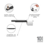 نگهدارنده دستمال کاغذی برابانتیا مدل BRABANTIA MindSet Shelf