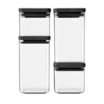 بانکه برابانتیا مدل Brabantia Stackable Jar بسته 4 عددی