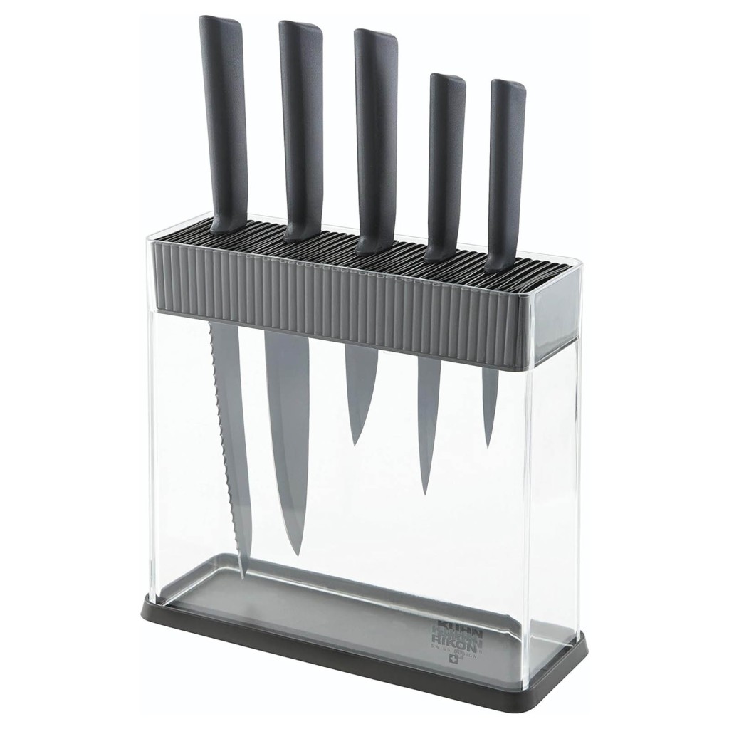 سرویس چاقو 6 پارچه کن ریکن مدل Kuhn Rikon Colori Black