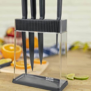 سرویس چاقو 6 پارچه کن ریکن مدل Kuhn Rikon Colori Black