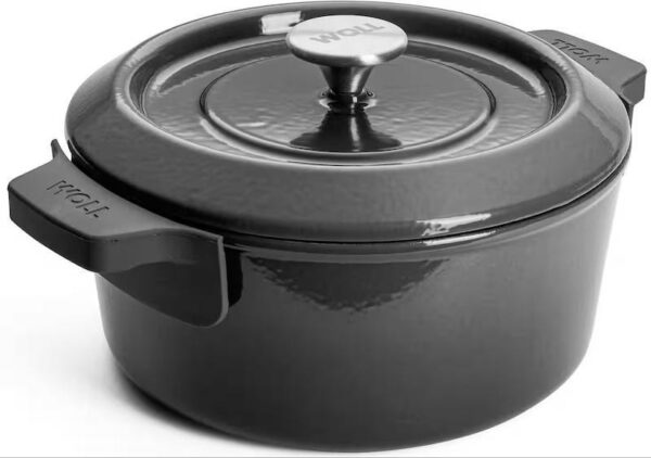 سرویس قابلمه ۶ پارچه چدن وول آلمان مدل Woll Iron Cast Carbon Grey - تصویر 4