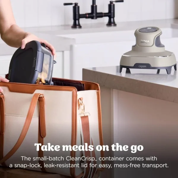 سرخ کن کریسپی نینجا رنگ کرم مدل Ninja Crispi 101 - تصویر 11