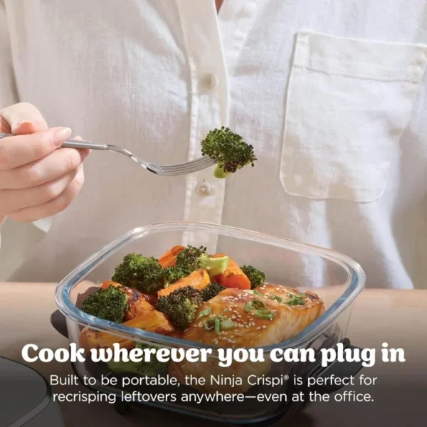 سرخ کن کریسپی نینجا رنگ کرم مدل Ninja Crispi 101 - تصویر 7