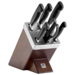سرویس چاقو 7 پارچه زولینگ با استند تیز شونده مدل Zwilling Four Star Self Sharpening