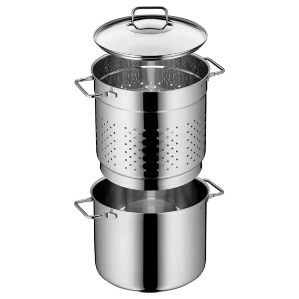 قابلمه پاستا دبلیو ام اف مدل WMF Nudeltopf سایز 24 - تصویر 7