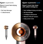 سشوار دایسون مدل Dyson Supersonic Nural HD16 Ceramic pink/Rose Gold - تصویر 10