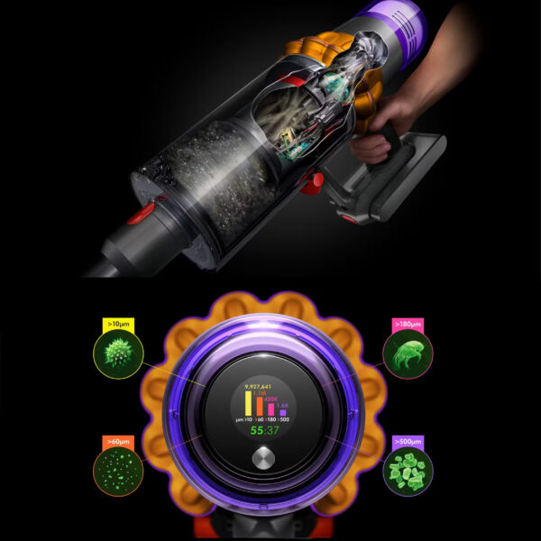 جارو شارژی دایسون مدل Dyson V15 Detect total clean NKLBLK - تصویر 8