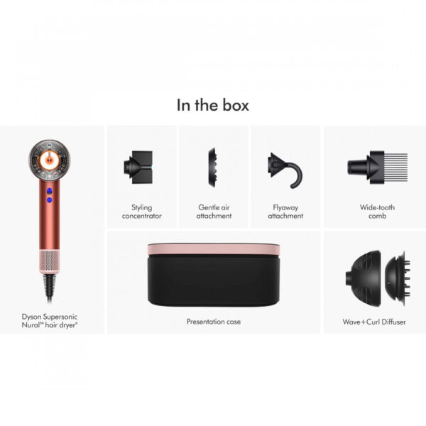 سشوار دایسون مدل Dyson Supersonic Nural HD16 Strawberry Bronze/Blush Pink - تصویر 13