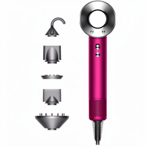 سشوار دایسون مدل Dyson HD07 Pink Nickel - تصویر 2