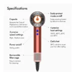 سشوار دایسون مدل Dyson Supersonic Nural Wave+Curl Diffuser HD16 Vinca Blue/Topaz - تصویر 7