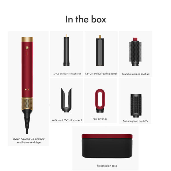استایلر حالت دهنده مو دایسون مدل Dyson HS09 (Co-anda2x-CC-Red-Velvet-Rose-Gold) - تصویر 14