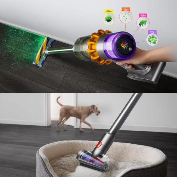 جارو شارژی دایسون مدل Dyson V15 Detect total clean NKLBLK - تصویر 10