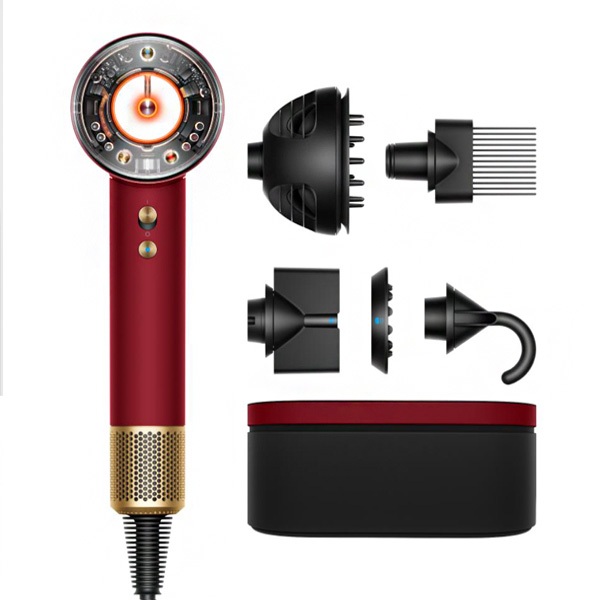 xg سشوار دایسون مدل Dyson Supersonic Nural HD16 Red Velvet/Gold - تصویر 1