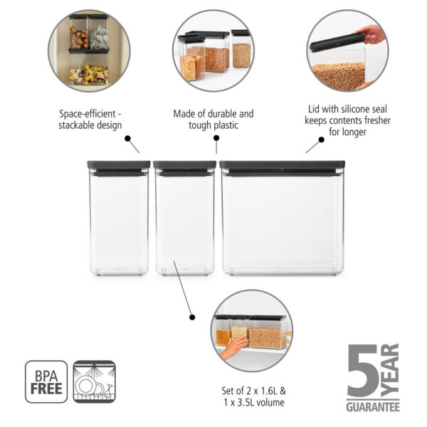 بانکه برابانتیا مدل +Brabantia Tasty بسته 3 عددی - تصویر 2