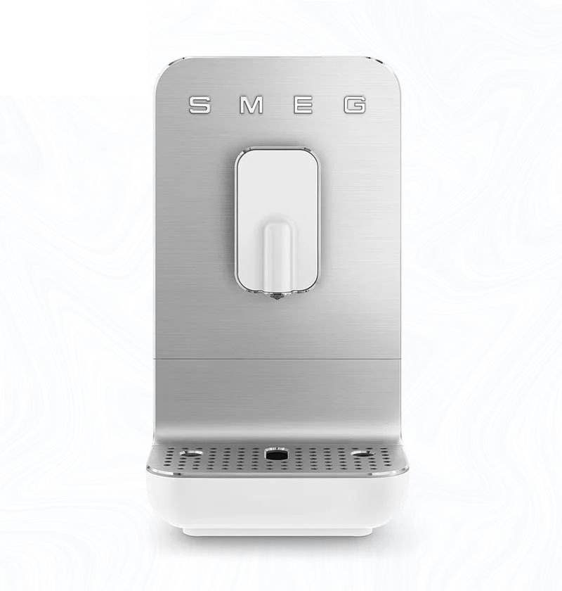 SMEG-BCC01WHsmeg-coffee-machine-bcc01whmeu-01MEU اسپرسوساز اتوماتیک اسمگ رنگ سفید بدون نازل بخار مدل Smeg BCC01 - تصویر 1